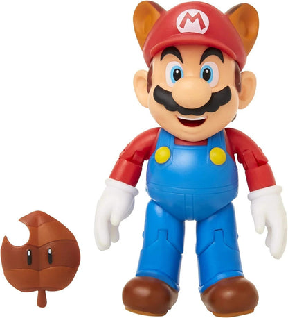 Super Mario with Super Leaf Action Figure 4 Inch - Super Mario (Jakks Pacific)