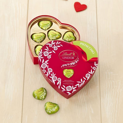Lindt Lindor - Scatola Regalo Cuore con Cioccolatini al Pistacchio SCAD. 11.2026