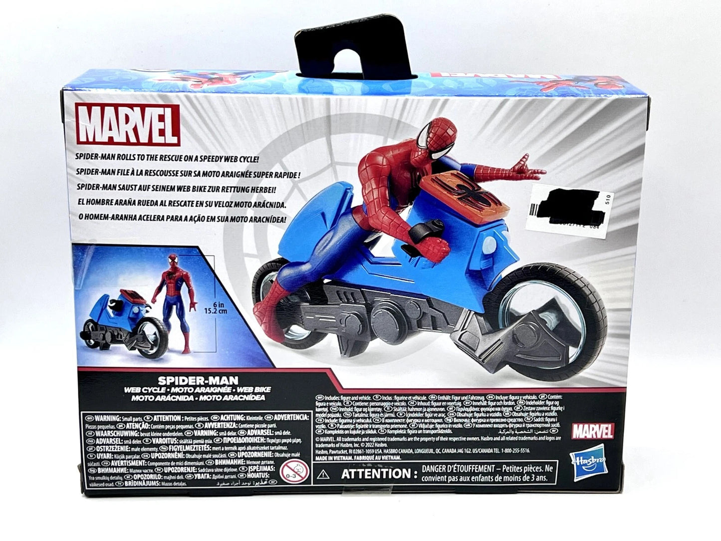 Spider-Man Web Cycle Moto con Action Figure - Hasbro