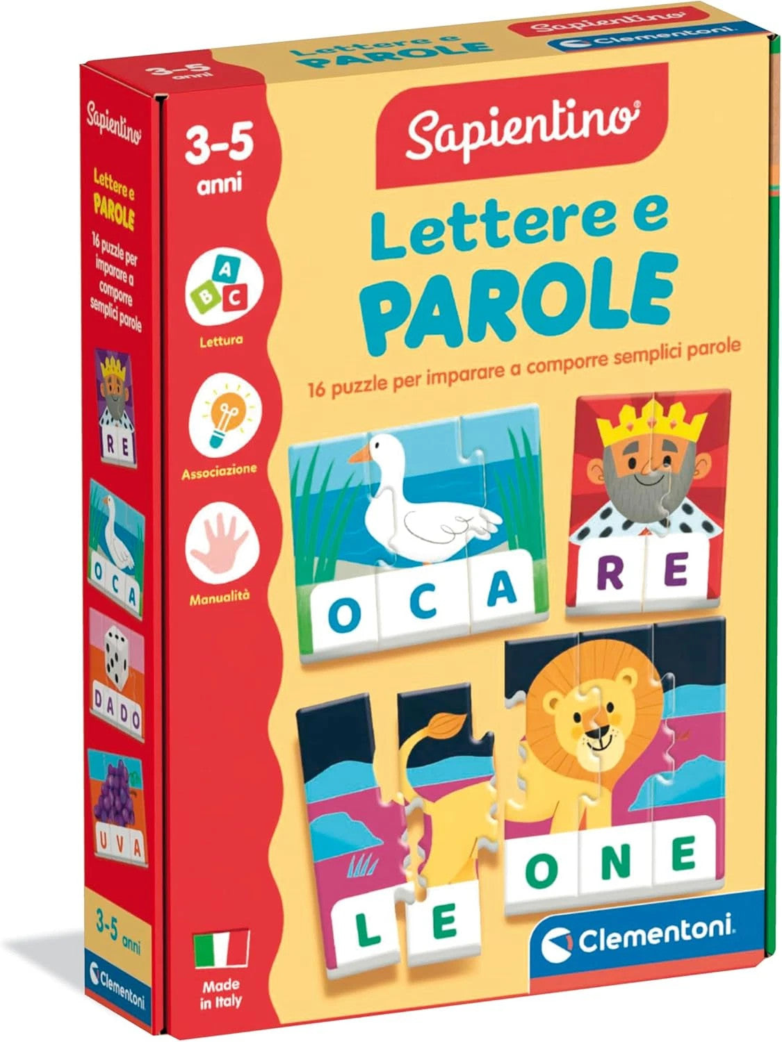 Sapientino Lettere e Parole 16 Puzzle - Clementoni