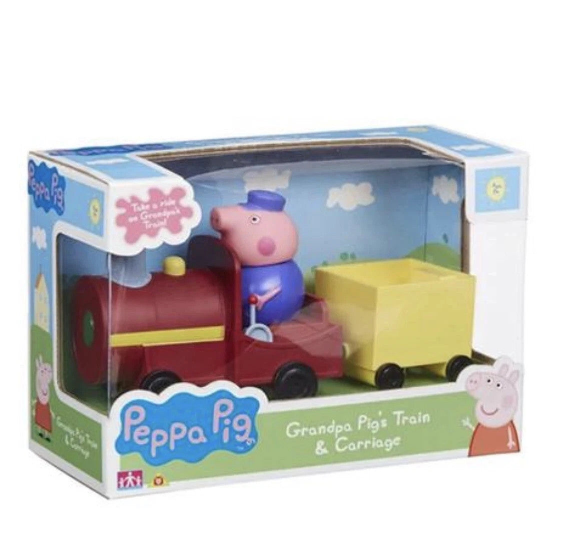 Peppa Pig - Il Trenino e la Carrozza di Nonno Pig (Set Gioco Ufficiale)