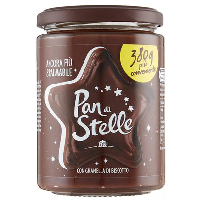 Pan di Stelle - Crema Spalmabile con Granella di Biscotto in Vasetto da 380g