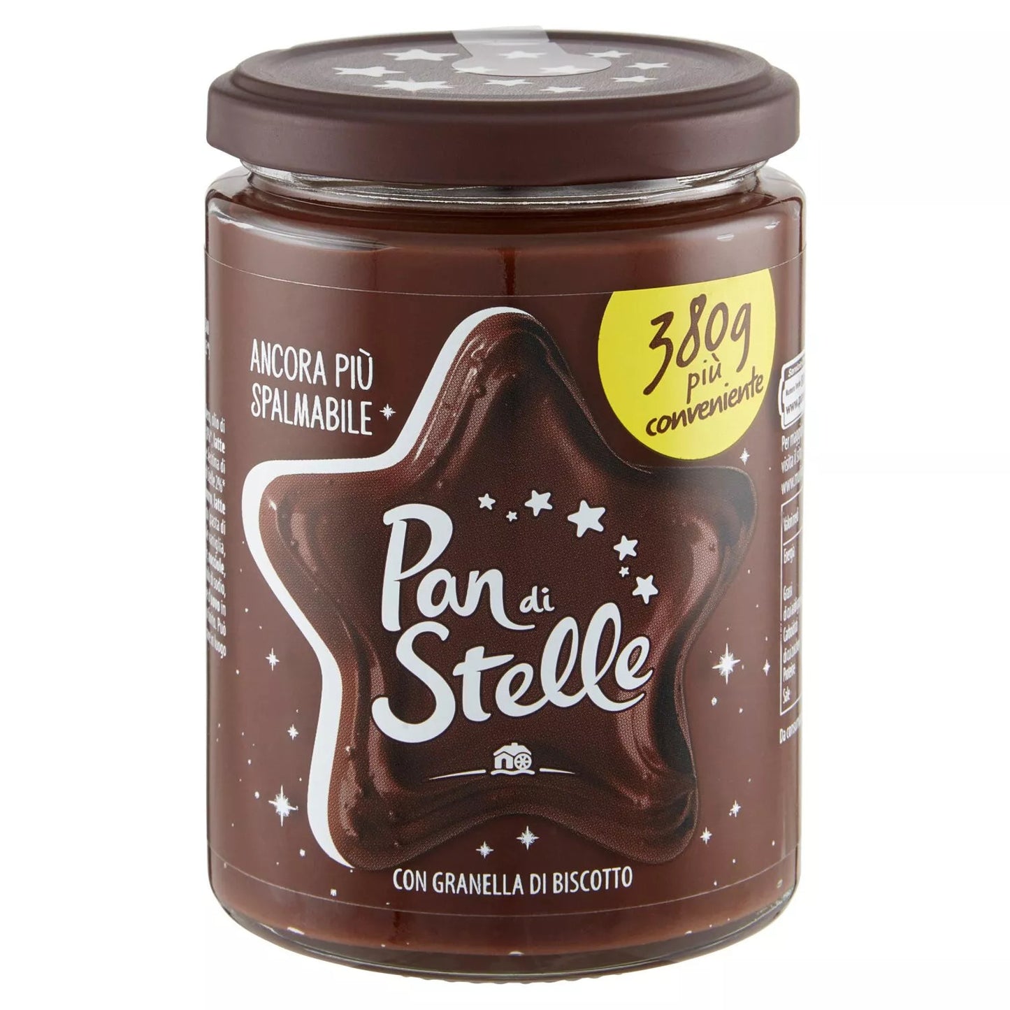 Pan di Stelle - Crema Spalmabile con Granella di Biscotto in Vasetto da 380g
