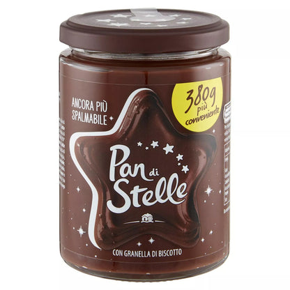 Pan di Stelle - Crema Spalmabile con Granella di Biscotto in Vasetto da 380g