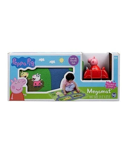 Peppa Pig Megamat Tappeto da Gioco con Veicolo