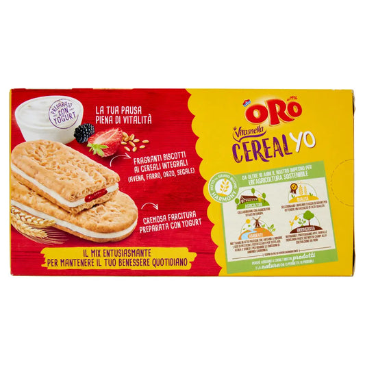 CerealYo Frutti Rossi Oro Vitasnella - Biscotti Farciti allo Yogurt