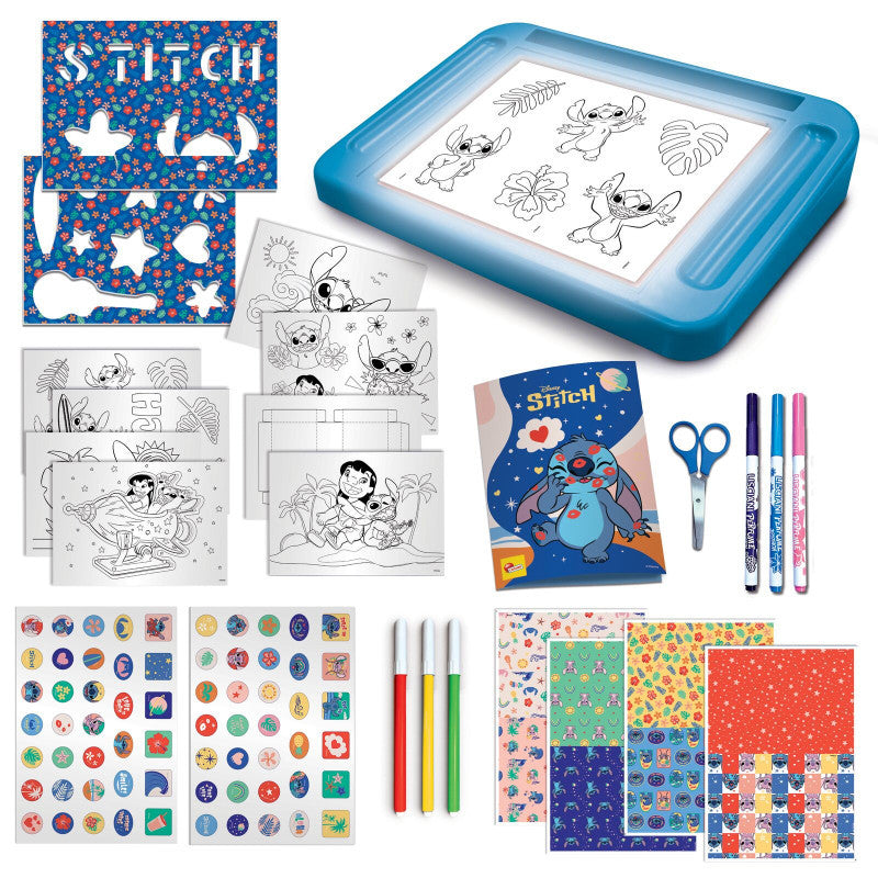 Stitch Drawing School with Light Table - Kit Creativo Lavagna Luminosa Disney (Lisciani)