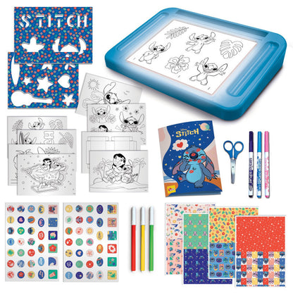 Stitch Drawing School with Light Table - Kit Creativo Lavagna Luminosa Disney (Lisciani)
