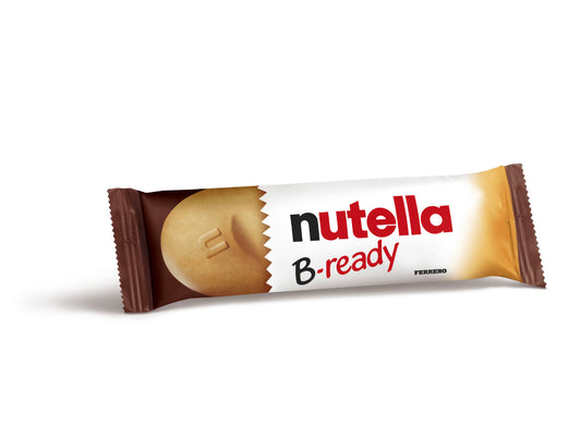 Kinder Nutella B-ready Ferrero - Snack Croccante con Cuore di Nutella (Multipack 18pz)