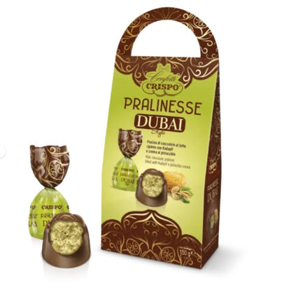 Confetti Crispo - Pralinesse Dubai 150 g Style Praline di Cioccolato Pistacchio