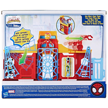 Iron Man's Stark Tower Playset con Action Figure - Spidey and His Amazing Friends (Hasbro)