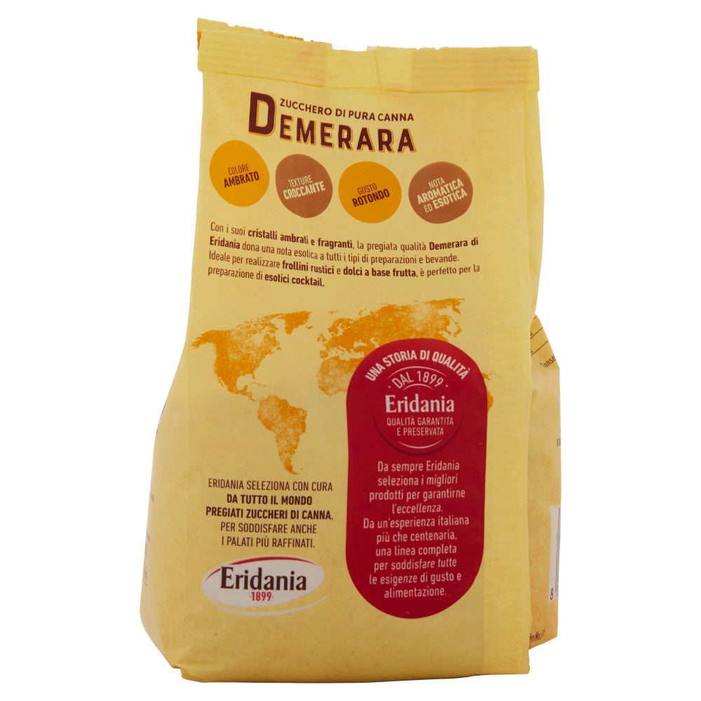 Eridania - Zucchero di Pura Canna Demerara 500 gr in Cristalli Ambrati