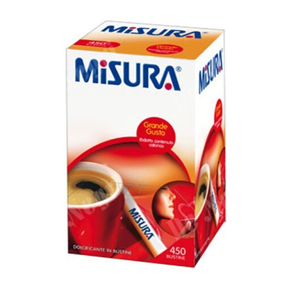 Misura - Box Dispenser da 450 Bustine Monodose di Dolcificante a Basso Contenuto Calorico