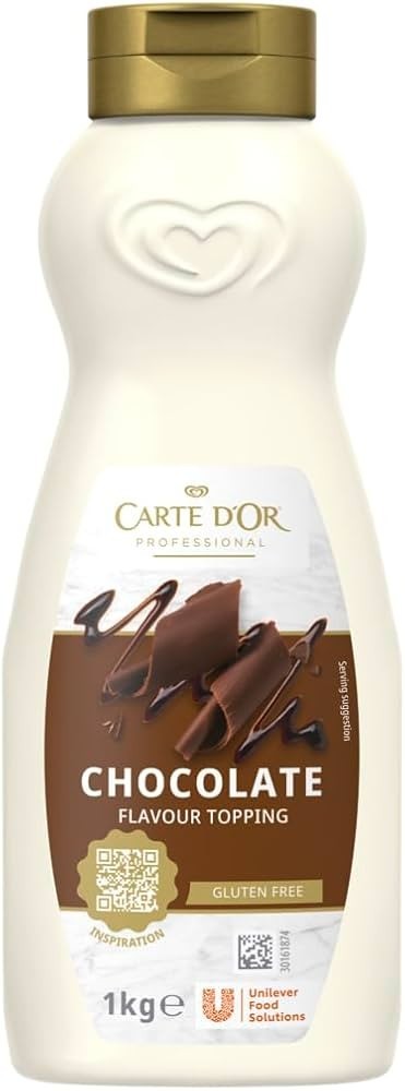 Carte d'Or Professional - Topping al Cioccolato in Flacone da 1kg per Gelati e Dessert