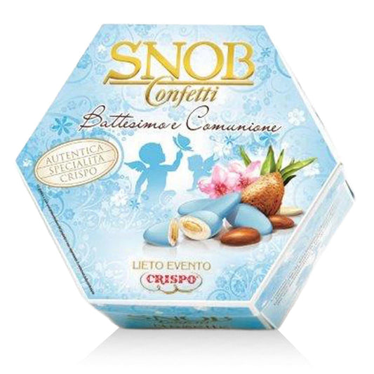 Confetti Crispo Snob Lieto Evento Celesti Battesimo e Comunione - Confezione 500g