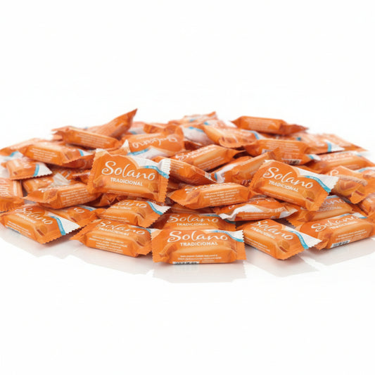 Caramelle Solano Tradicional Senza Zucchero - Busta 1 kg Caramelle al Caramello Senza Glutine