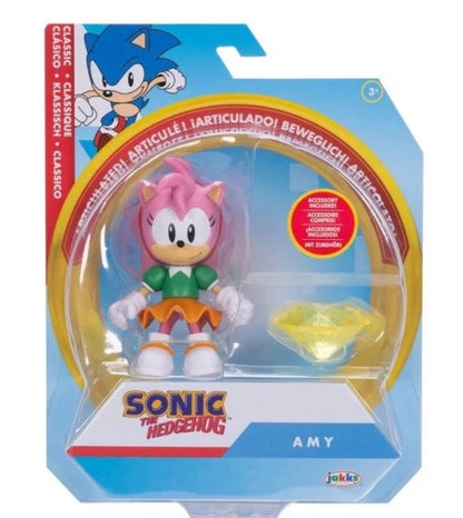 Confezione Sonic The Hedgehog Mini Figure e 2 Collector Cards con il personaggio di Amy Rose visibile all'interno