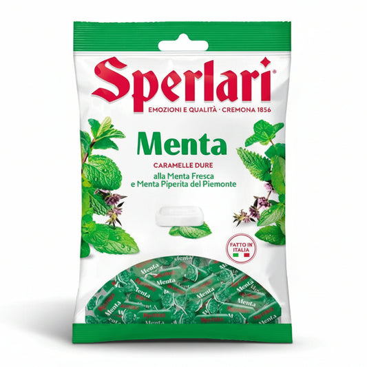 Caramelle Dure Menta Sperlari 420 gr - Alla Menta Fresca e Menta Piperita del Piemonte