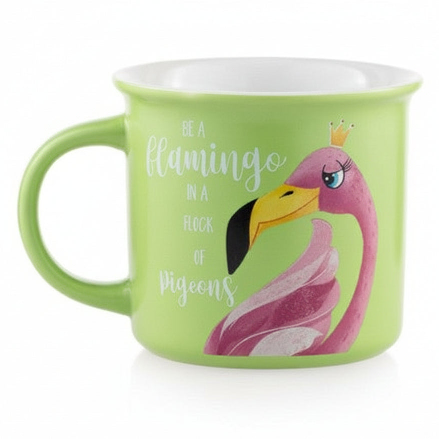 Emò - Tazza Fenicottero Rosa Tazze Porcellana