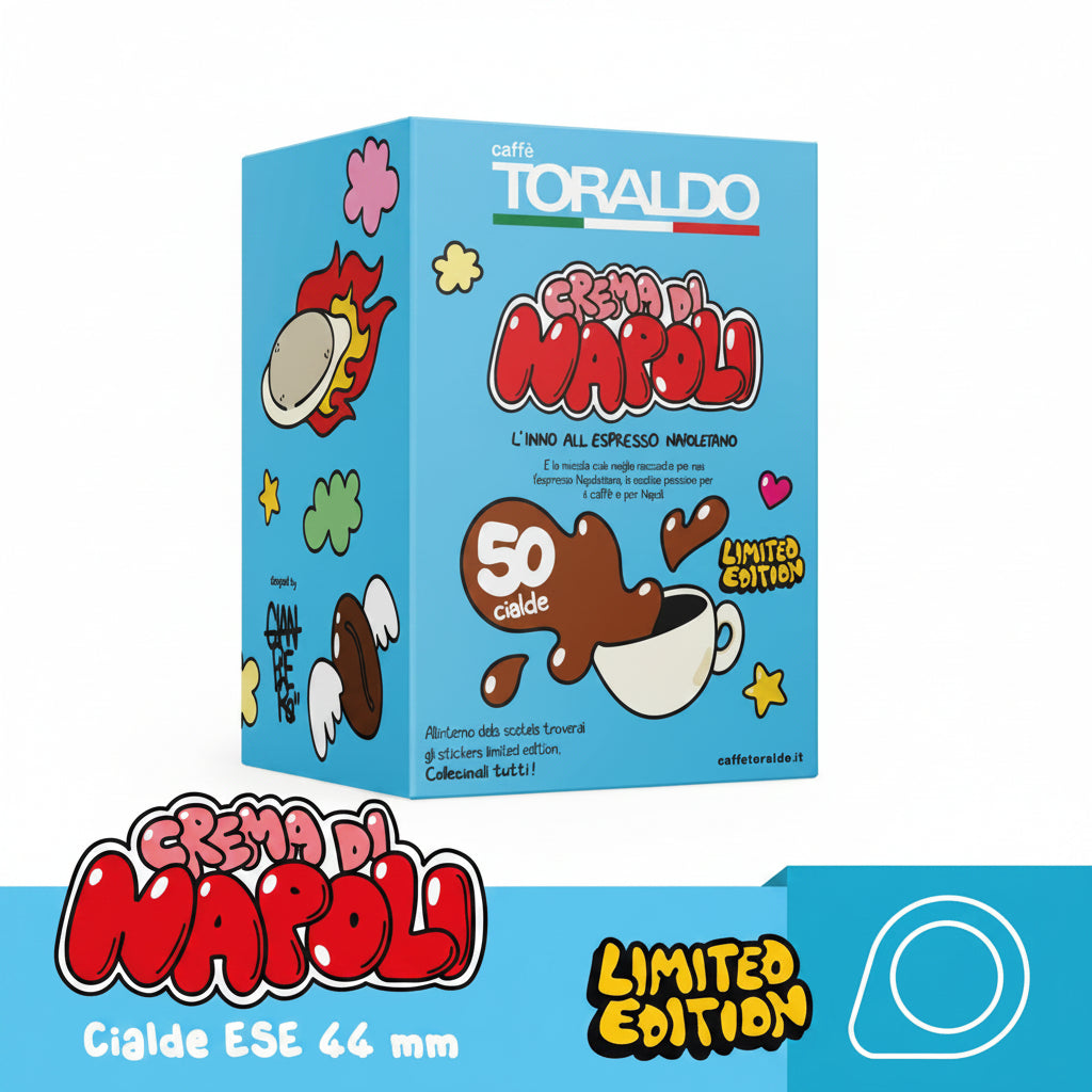 Toraldo Crema di Napoli Limited Edition Cialde Caffè  - Confezione da 50 Cialde ESE 44mm
