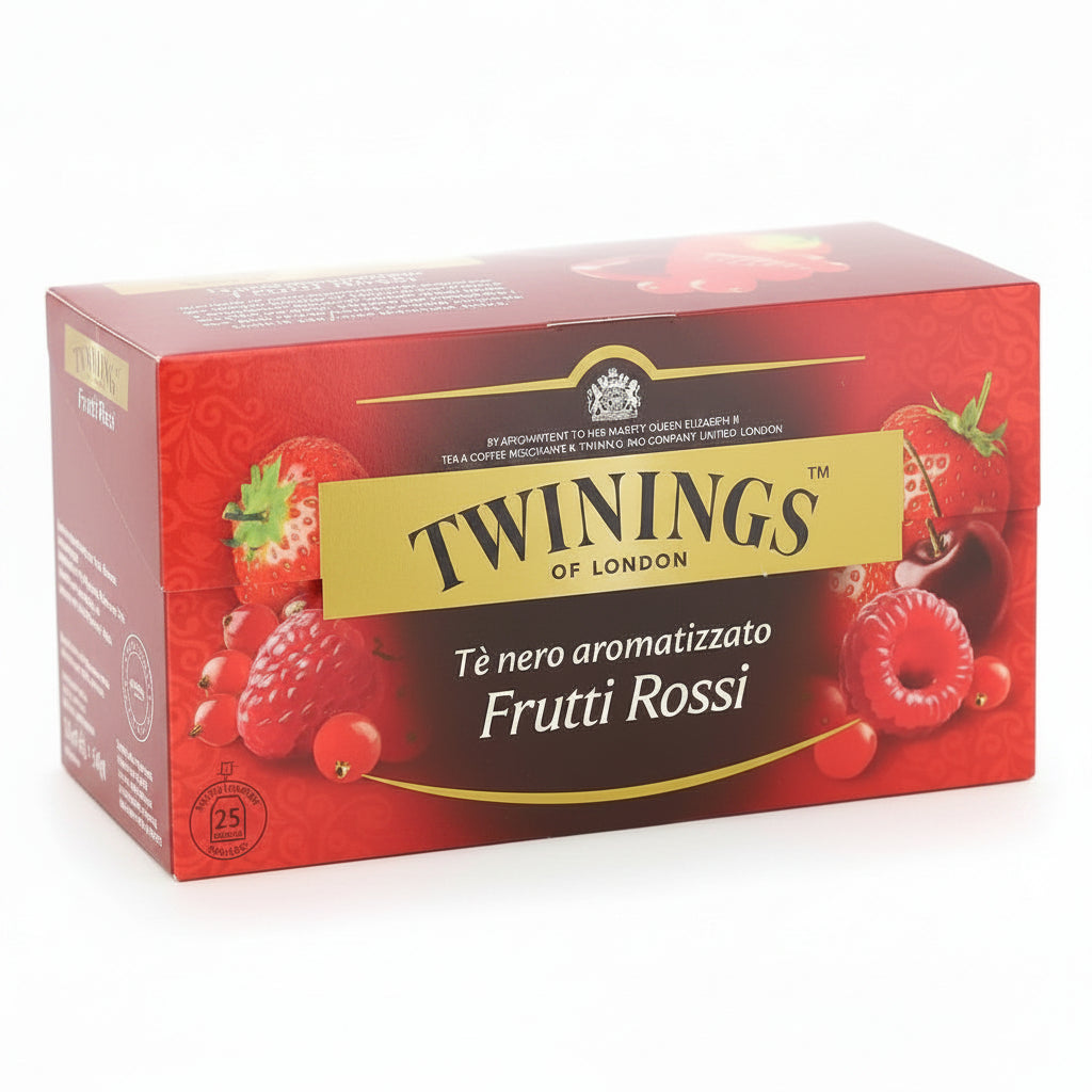 Twinings Tè Nero Aromatizzato Frutti Rossi - Confezione da 25 Filtri