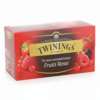 Twinings Tè Nero Aromatizzato Frutti Rossi - Confezione da 25 Filtri