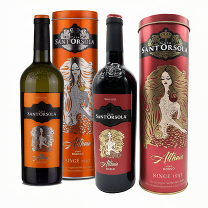 Vino Bianco e Rosso Cofanetto Sant'Orsola Idea Regalo Althaia